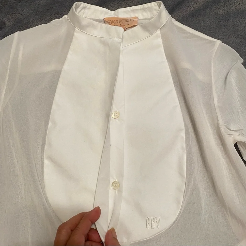 - Giambattista Valli Blouse white blouse size 40 or XS made in Italy - Picture 5 of 13